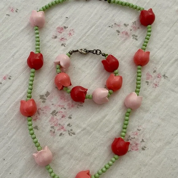 Vintage Gymboree 4 pc outfit dress purse necklace and bracelet - Picture 10 of 10